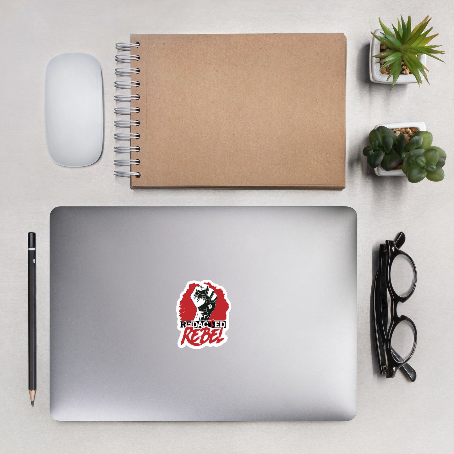 REDACTED REBEL Bubble-free stickers