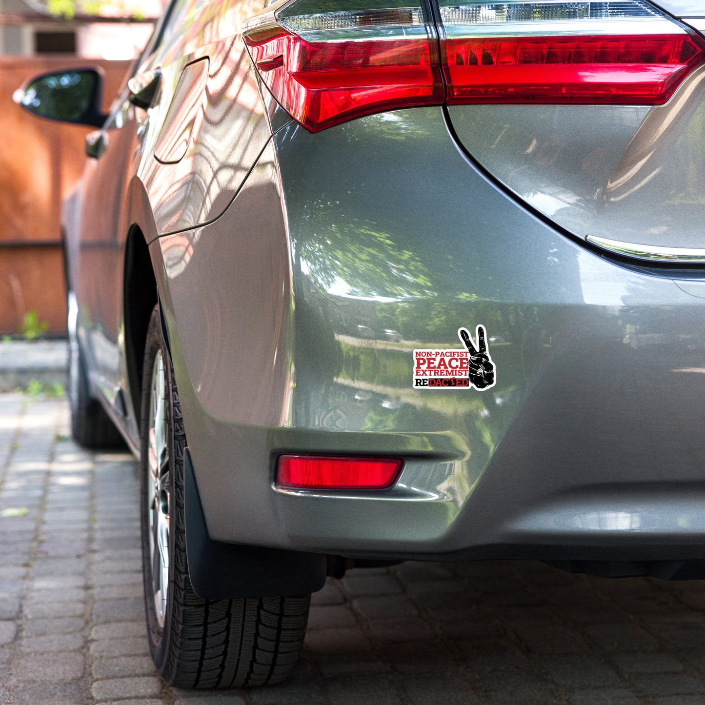 NON-PACIFIST PEACE EXTREMIST Bubble-free stickers