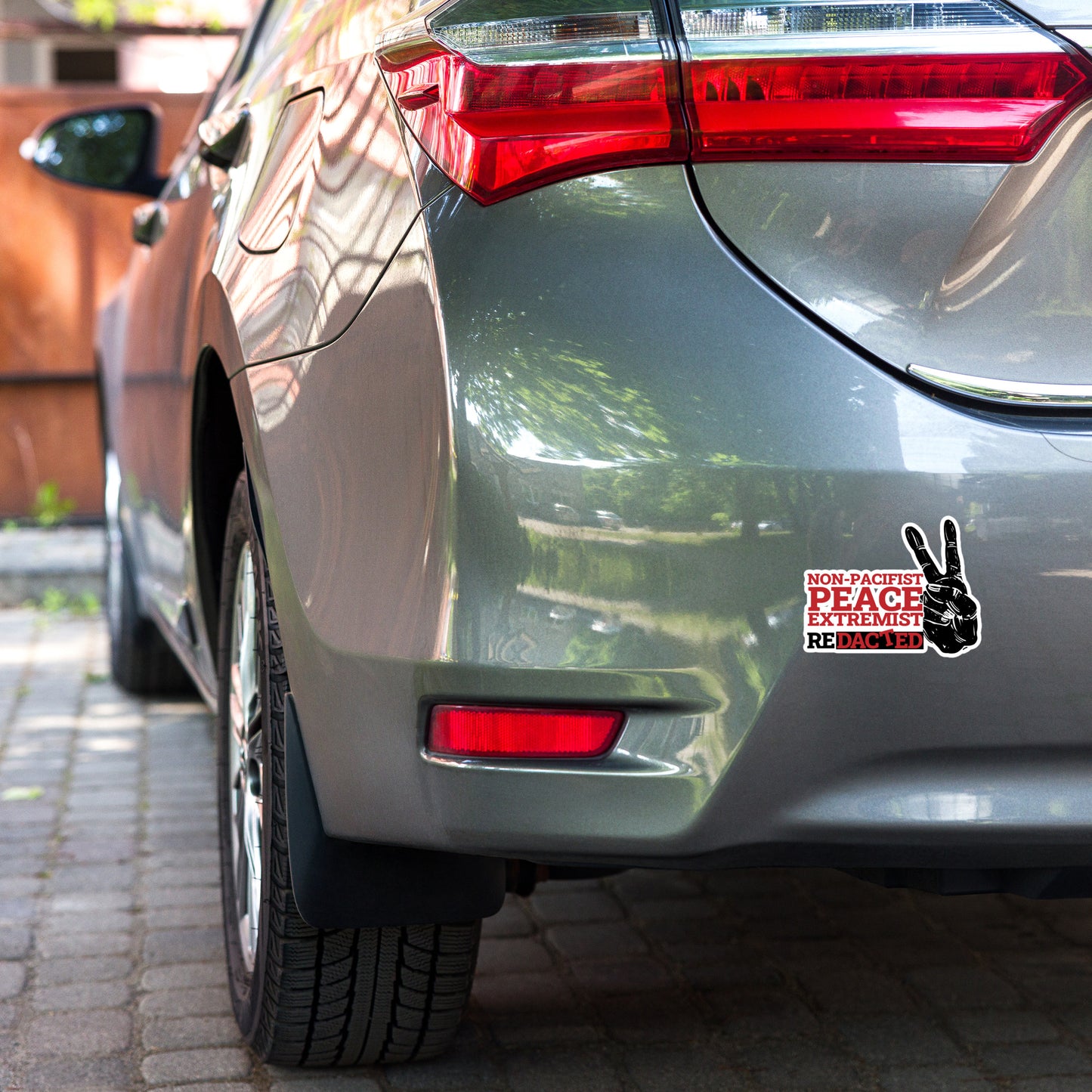 NON-PACIFIST PEACE EXTREMIST Bubble-free stickers