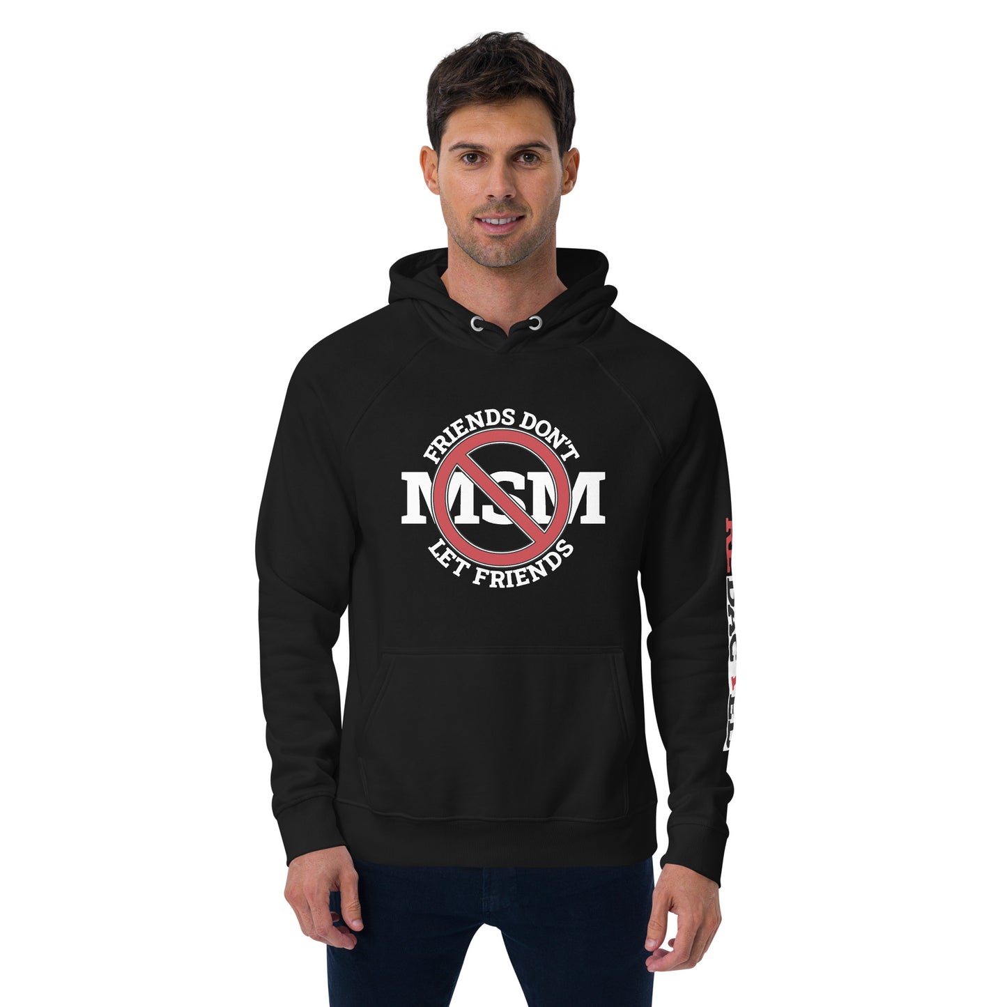 NO MSM Unisex eco raglan hoodie