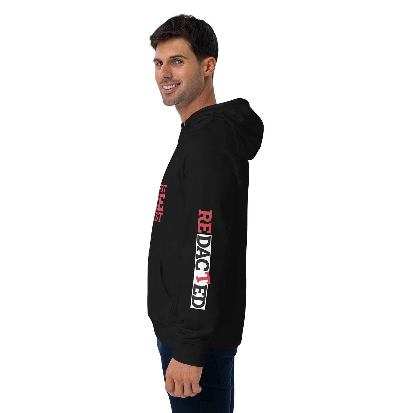 NON-PACIFIST PEACE EXTREMIST Unisex eco raglan hoodie
