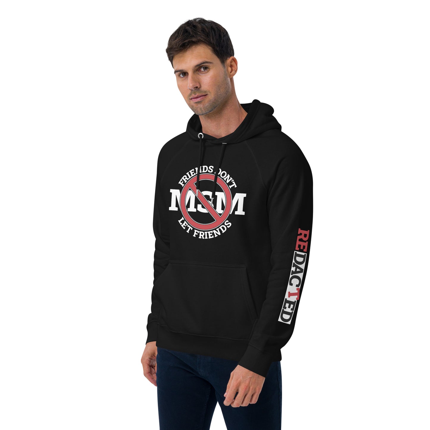 NO MSM Unisex eco raglan hoodie