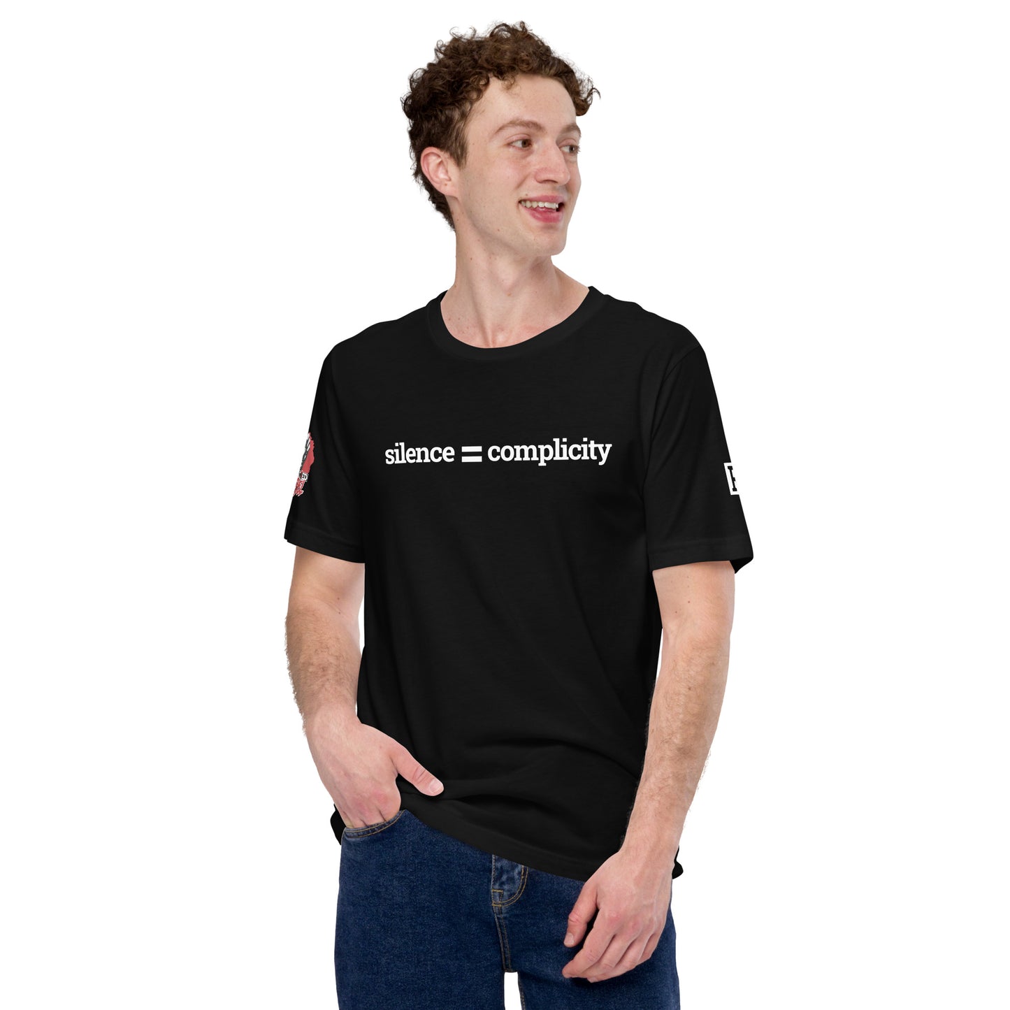 Silence = Complicity Unisex t-shirt
