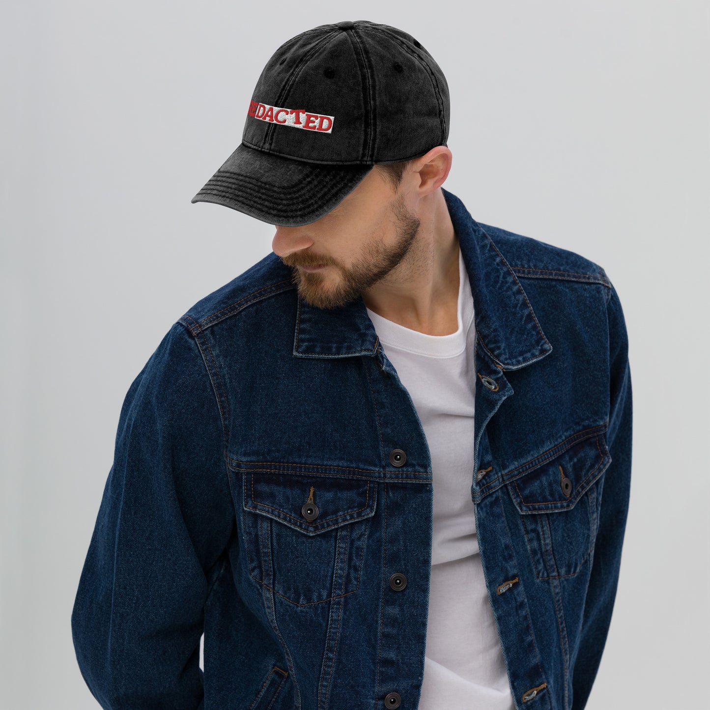 Redacted Vintage Cotton Twill Cap
