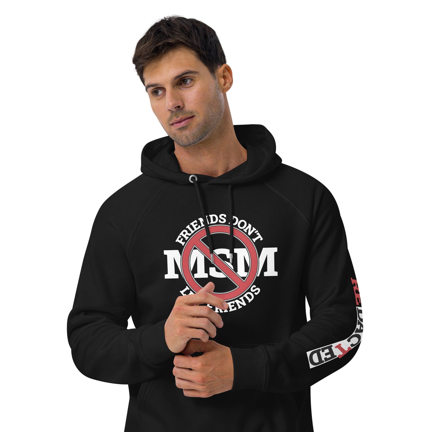 NO MSM Unisex eco raglan hoodie