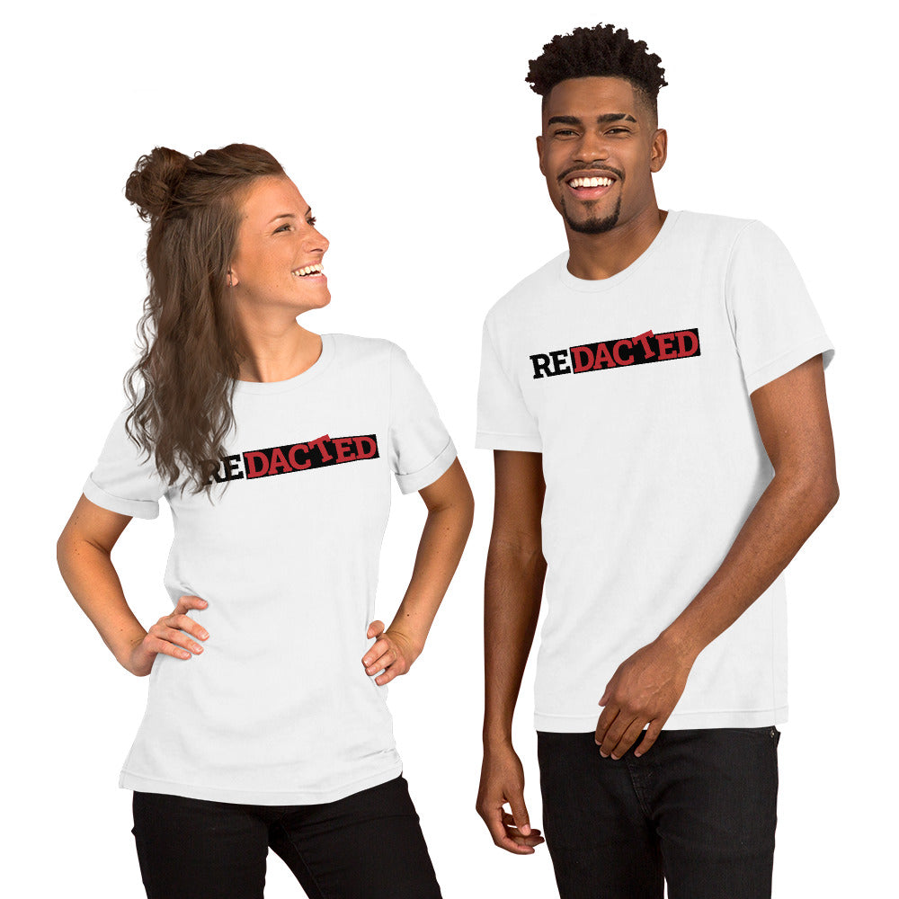 Redacted White Unisex t-shirt