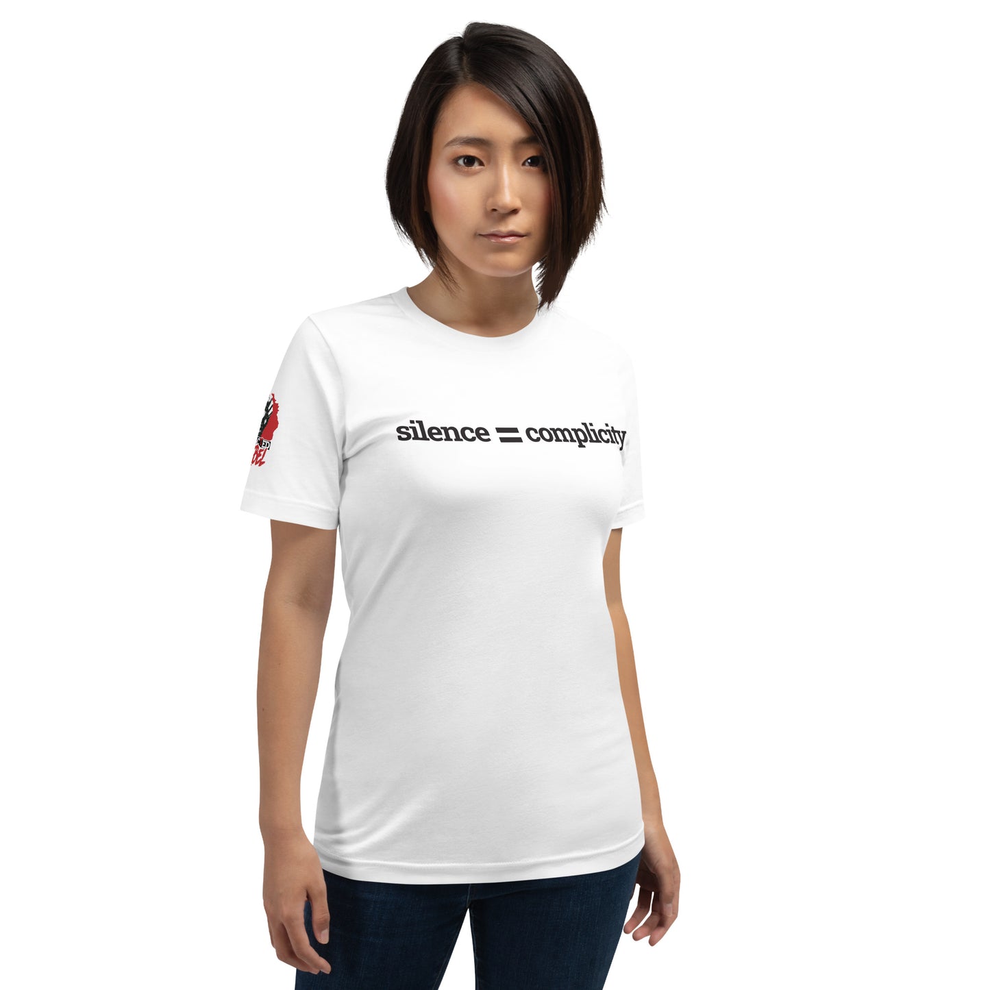 Silence = Complicity Unisex t-shirt