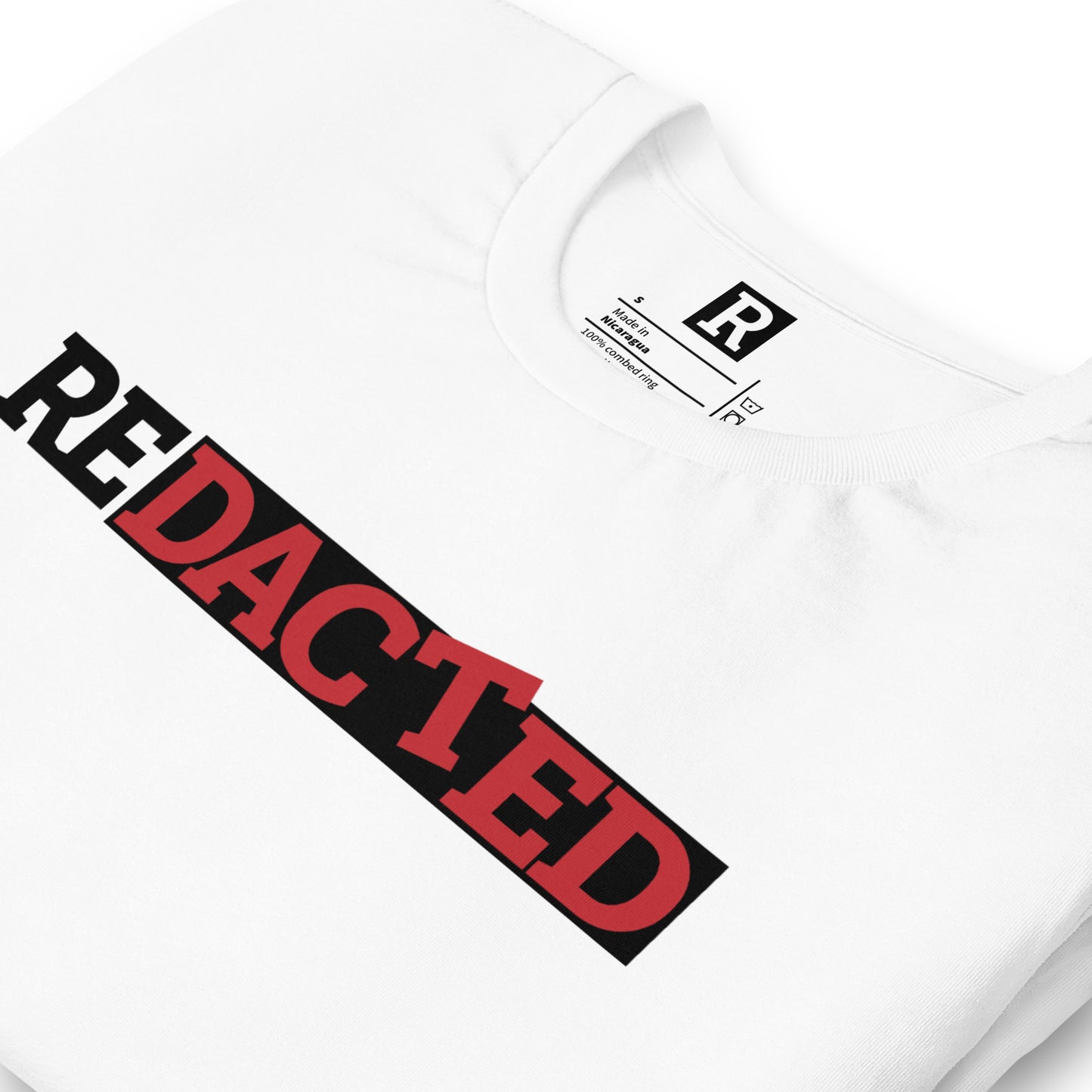 Redacted White Unisex t-shirt