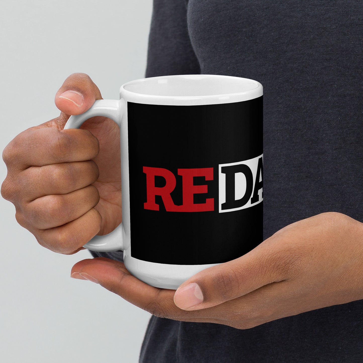 Redacted Large Logo glossy mug
